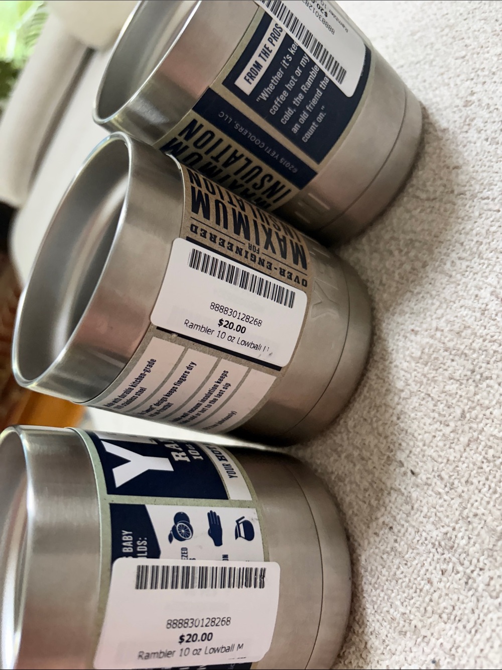 Yeti Stainless Steel Rambler Set in Silver - Picture 3 of 4